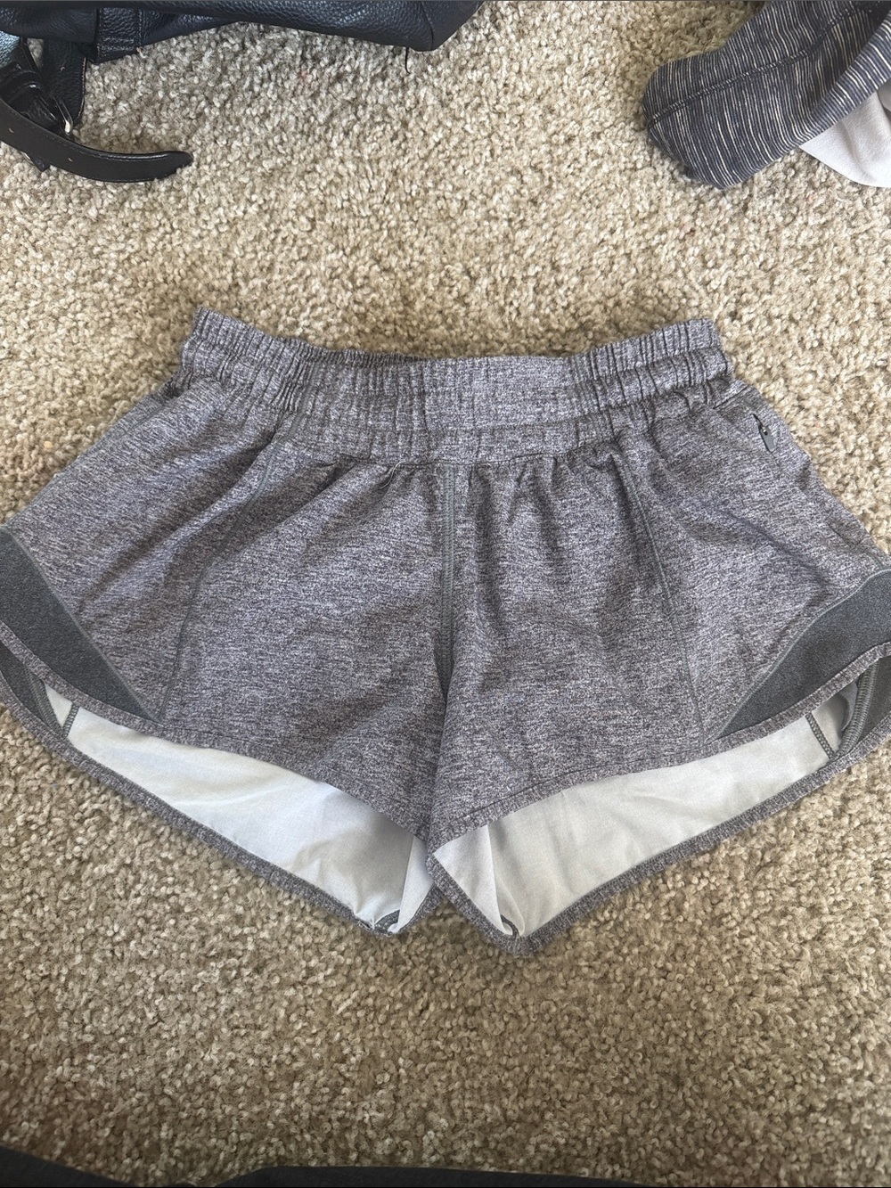 Women’s Gray Athletic Running Shorts